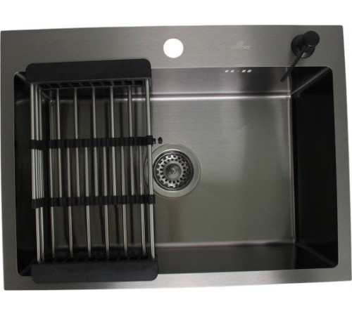 Кухонная мойка Wisent WS-36050В/GER013 с сифоном, дозатором и коландером