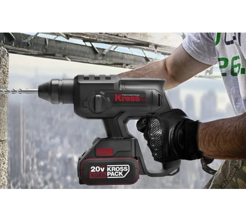 Перфоратор Kress KU390.4 с 2-мя АКБ, кейс