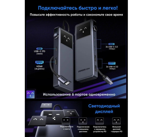 Док-станция Ugreen CM888 35998