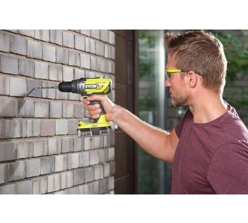 Ударная дрель-шуруповерт Ryobi R18PD3-242S 5133003820 с 2-мя АКБ 4 Ah + 2 Ah, сумка
