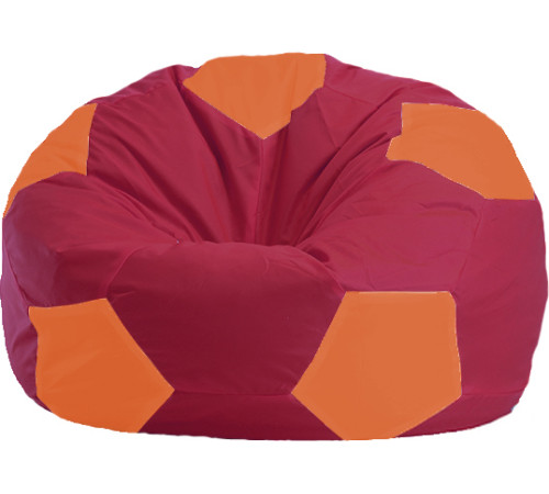 Кресло-мешок Flagman Мяч Стандарт М1.1-307 бордовый/оранжевый