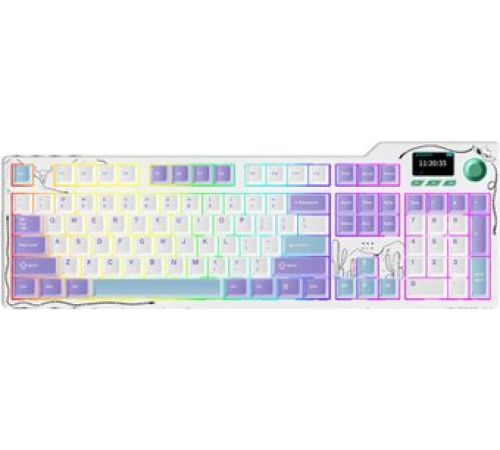 Клавиатура Ajazz AK35I V4 фиолетовый/белый/синий, Ajazz Avocado