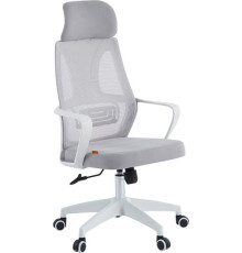 Офисное кресло CHAIRMAN CH636 ткань, белый пластик/светло-серый