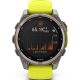 Умные часы Garmin Fenix 8 Solar, Sapphire 47мм титановый серый с желтым ремешком