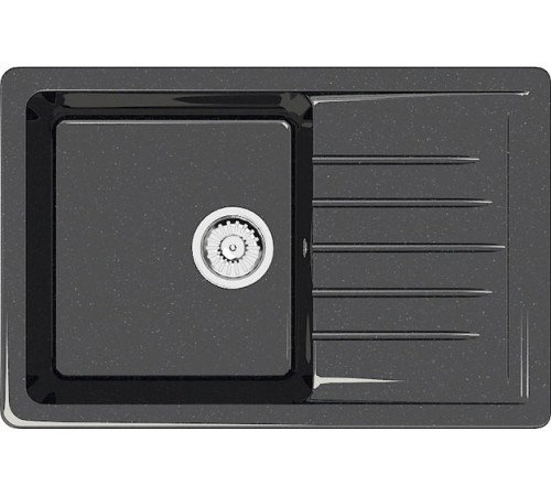 Кухонная мойка MARRBAXX Карельский камень модель 16/Q4 F016Q004 черный