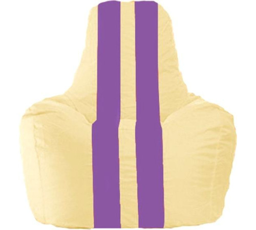 Кресло-мешок Flagman Спортинг С1.1-138 светло-бежевый/сиреневый