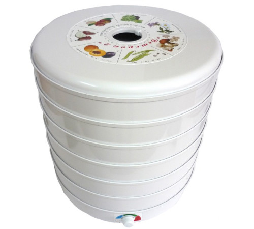 Сушилка для овощей и фруктов Спектр-Прибор Ветерок-2 ЭСОФ-0,6/220 6 поддонов, белый, пастила