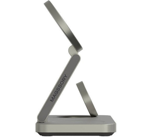 Беспроводное зарядное Magssory Yoga 3 в 1 Charging Station для Samsung Qi2 WCH017t титан