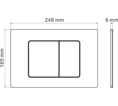 Унитаз подвесной Roxen Martin в комплекте с инсталляцией StounFix Dual Fresh 6 в 1 968500 кнопка: белый