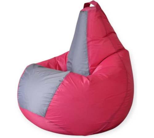 Кресло-мешок Mio Tesoro Груша Kombo XXL GF-130x85-FS фуксия/серый