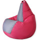 Кресло-мешок Mio Tesoro Груша Kombo XXL GF-130x85-FS фуксия/серый