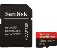 Карта памяти SanDisk Extreme PRO microSDXC SDSQXCD-128G-GN6MA 128GB с адаптером