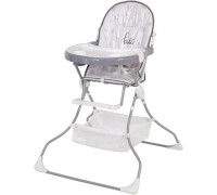 Высокий стульчик Polini Kids 252 бегемотик, серый
