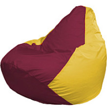Кресло-мешок Flagman Груша Мега XXXL Г3.1-309 бордовый/желтый