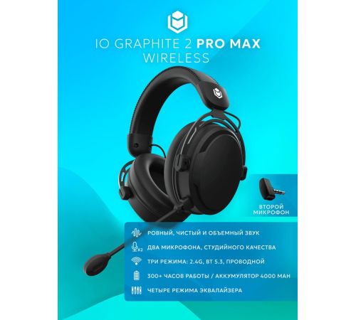 Наушники IO by Red Square Graphite 2 Pro Max Wireless черный