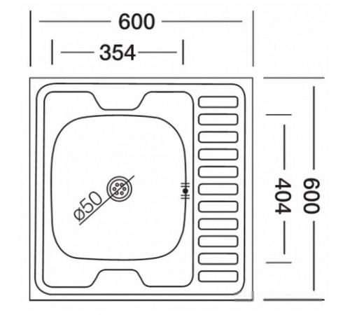 Кухонная мойка КромРус EC-209M RUS левая