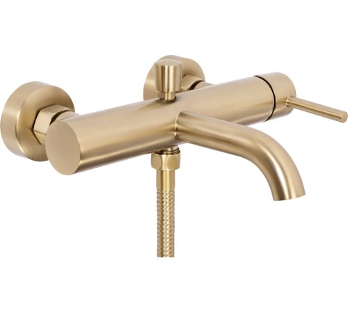 Смеситель Rea Lungo Matt Gold B8010 белый