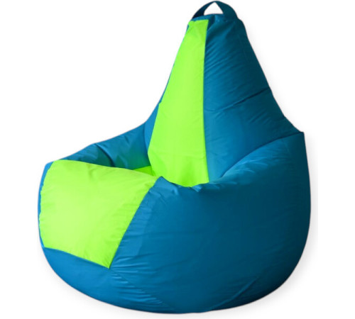 Кресло-мешок Mio Tesoro Груша Kombo XXL GF-130x85-NN небесный/неон