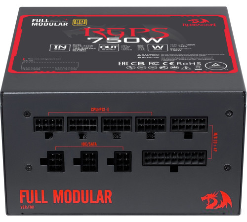 Блок питания Redragon RGPS-750W 70488