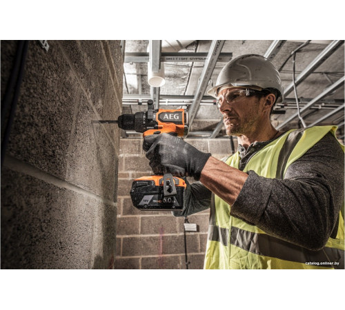 Ударная дрель-шуруповерт AEG Powertools BSB 18BL2-602K 4935481043 с 2-мя АКБ, кейс