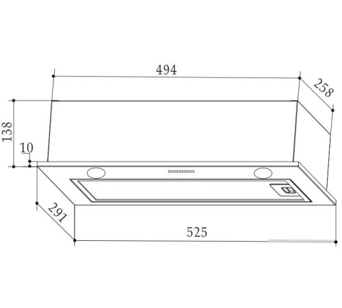 Кухонная вытяжка Weissgauff Fiona 60 X