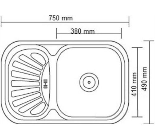 Кухонная мойка Ledeme L67549-R