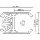 Кухонная мойка Ledeme L67549-R
