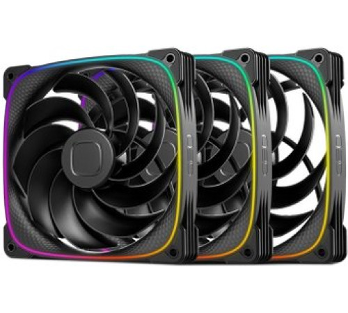 Комплект вентиляторов для корпуса Geometric Future Squama 2503R-14 Triple Pack черный