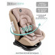 Детское автокресло Amarobaby Brilliant Isofix AMARO-2003-BrBe бежевый