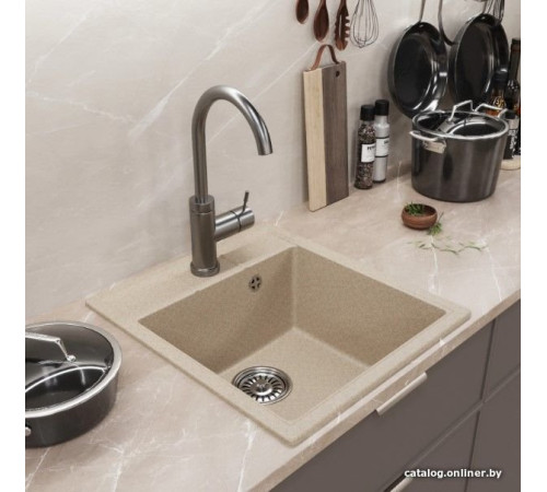 Кухонная мойка Mixline ML-GM28 552180 бежевый