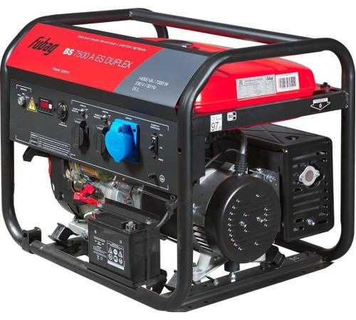 Бензиновый генератор Fubag BS 7500 A ES Duplex с коннектором автоматики