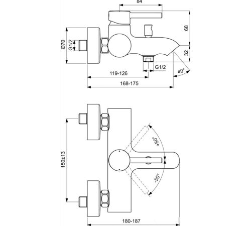 Смеситель Ideal Standard Ceraline BC199