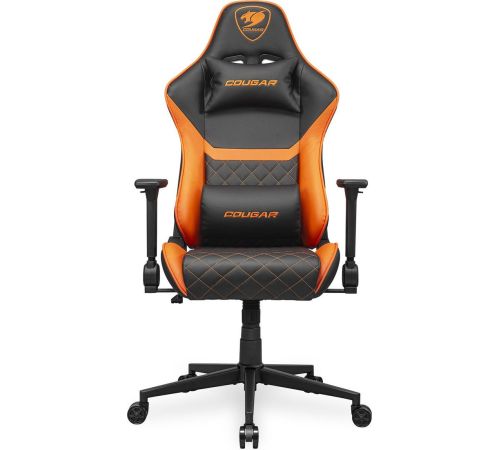 Игровое геймерское кресло Cougar Armor One V2 черный/оранжевый
