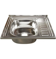 Кухонная мойка Mixline 538194 левая, полированная, 0.8 мм