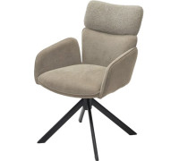 Стул M-City Леонардо 455M05728 H-09 светло-серый велюр/черный