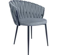 Стул с подлокотниками Лидмаш SML-08 черный/темно-серый