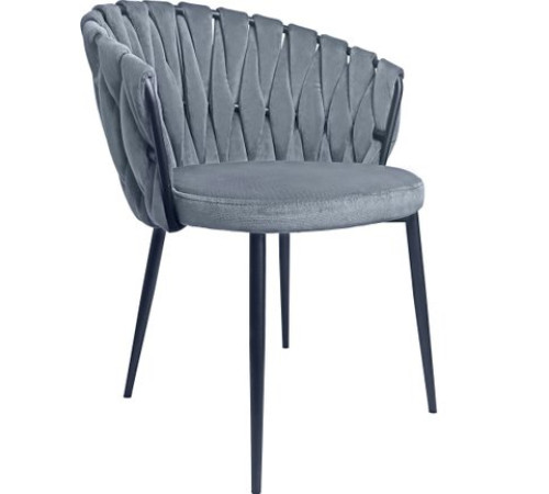 Стул с подлокотниками Лидмаш SML-08 черный/темно-серый