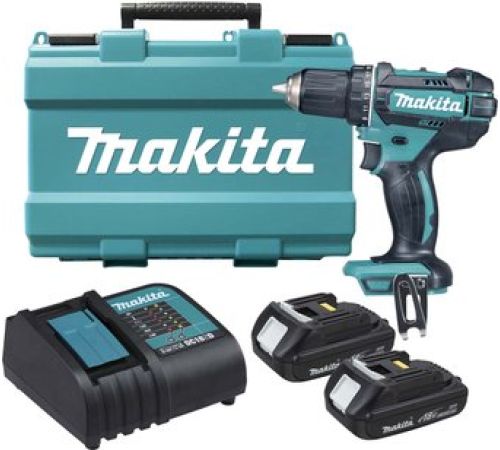 Дрель-шуруповерт Makita DDF482SYE с 2-мя АКБ