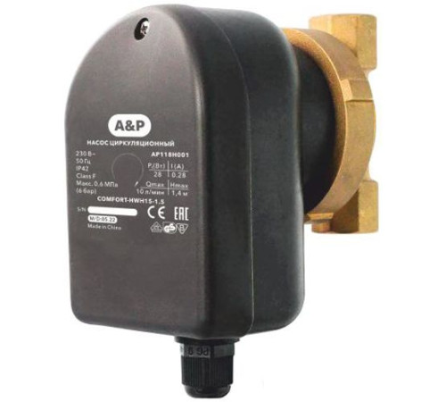 Циркуляционный насос A&P Comfort-HWH15-1.5
