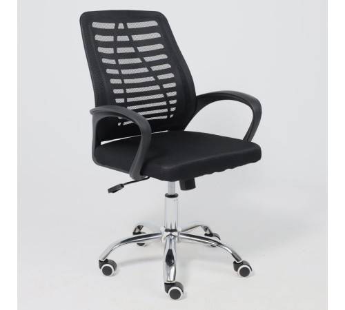 Офисное кресло AksHome Consul PL ткань/сетка, черный