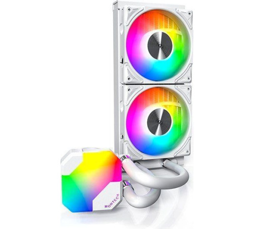 Система жидкостного охлаждения для процессора Montech HyperFlow ARGB 240 белый