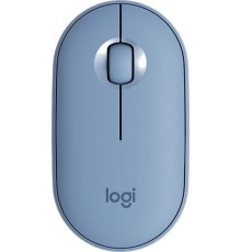 Мышь Logitech M350 Pebble голубой