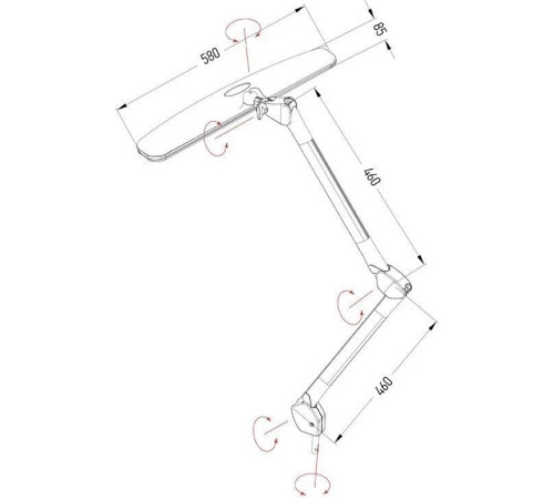 Настольная лампа Rexant 84 SMD LED 31-0401