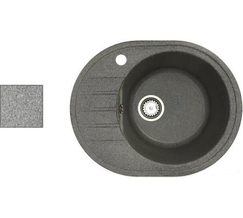 Кухонная мойка БелЭворс New Lux R серый, без сифона