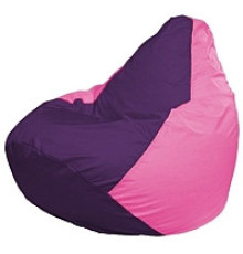 Кресло-мешок Flagman Груша Мини L Г0.1-32 фиолетовый/розовый