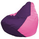 Кресло-мешок Flagman Груша Мини L Г0.1-32 фиолетовый/розовый