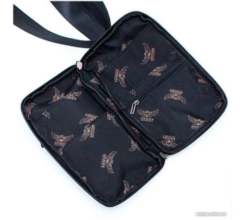 Мужская сумка Poshete 253-8869-24-BLK черный