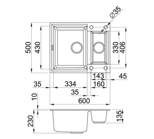 Кухонная мойка Elleci Easy 150 Bianco Antico 62