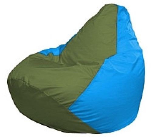 Кресло-мешок Flagman Груша Мини L Г0.1-229 оливковый/голубой