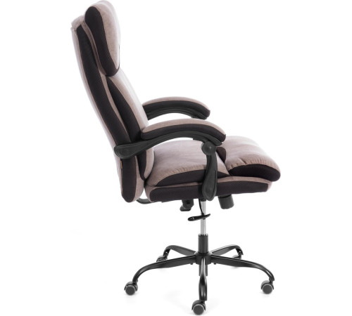 Офисное кресло TetChair Chief metalBL ткань, светло-коричневый, KUB 03/TW-24